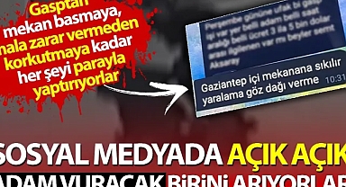 Türkiye'de sıradan bir gün..Sosyal medyada açık açık adam vuracak birini arıyorlar. Her şeyi parayla yaptırıyorlar