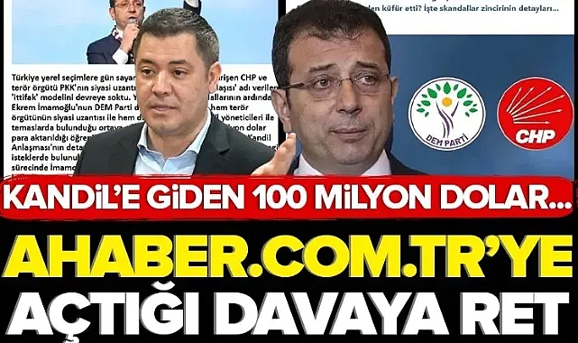 İmamoğlu'nun ahaber.com.tr'ye açtığı davaya ret! Mahkeme kararını açıkladı.
