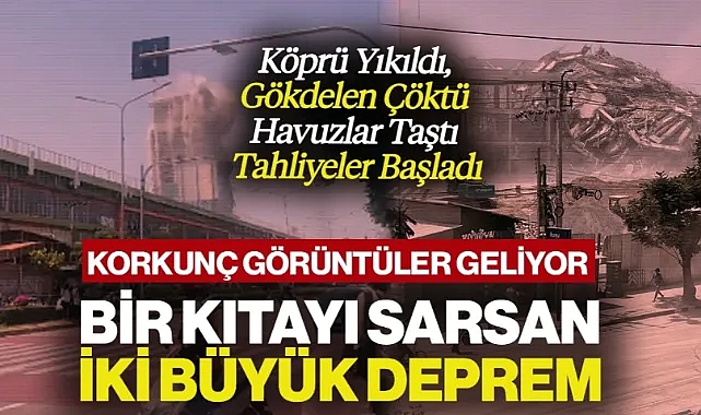 Asya Şokta, Peş Peşe İki Büyük Depremle Sarsıldı: Felaketten İlk Görüntüler