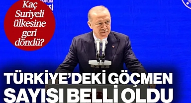 Cumhurbaşkanı Erdoğan Açıkladı: Türkiye'de Kaç Göçmen Var?