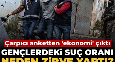Gençlerdeki suç oranı neden zirve yaptı? Çarpıcı anketten 'ekonomi' çıktı